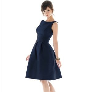 COPY - Alfred Sung d448 bridesmaid dress in midni…